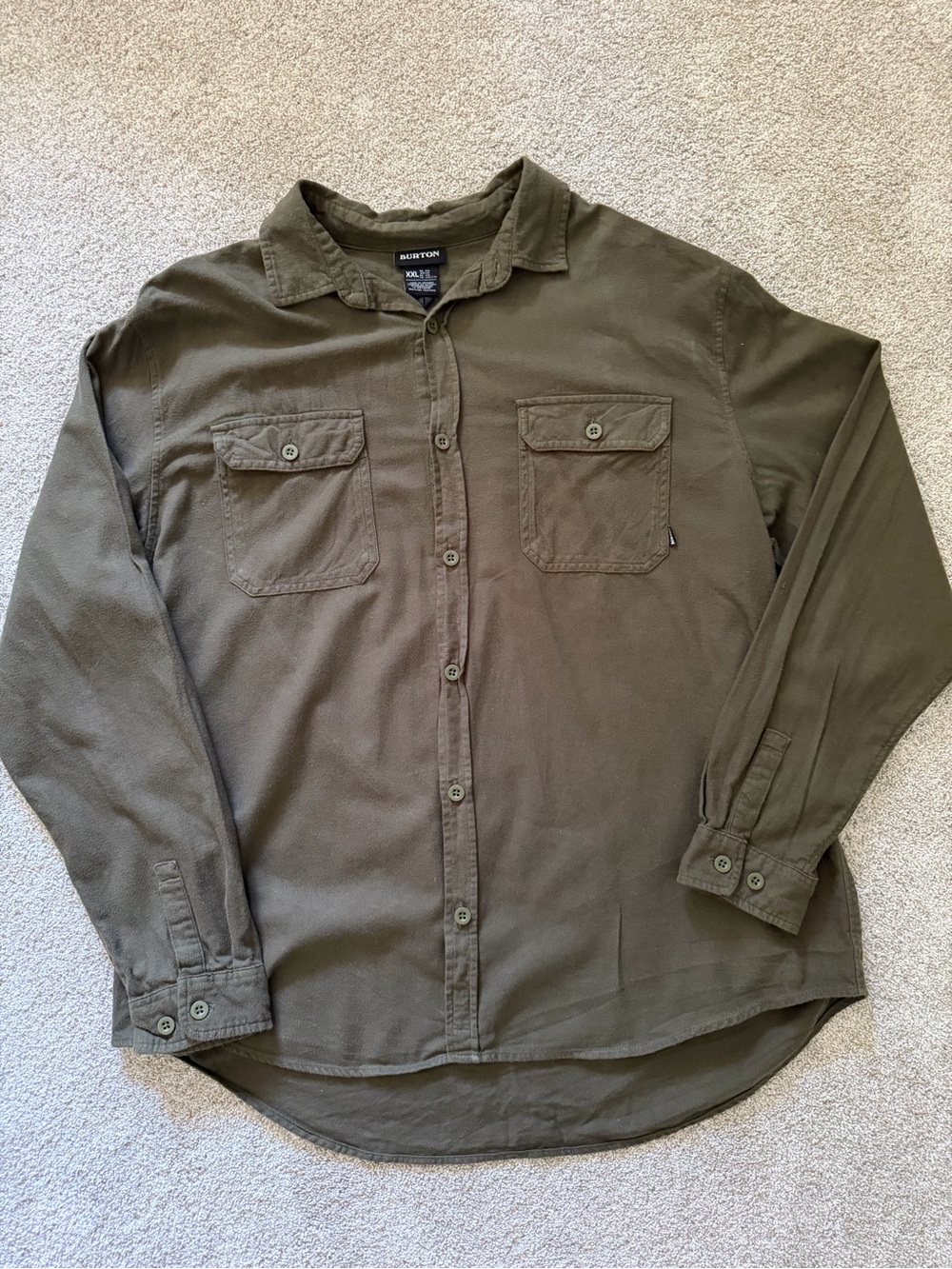 Burton Men's Olive Utility Button-Down Shirt